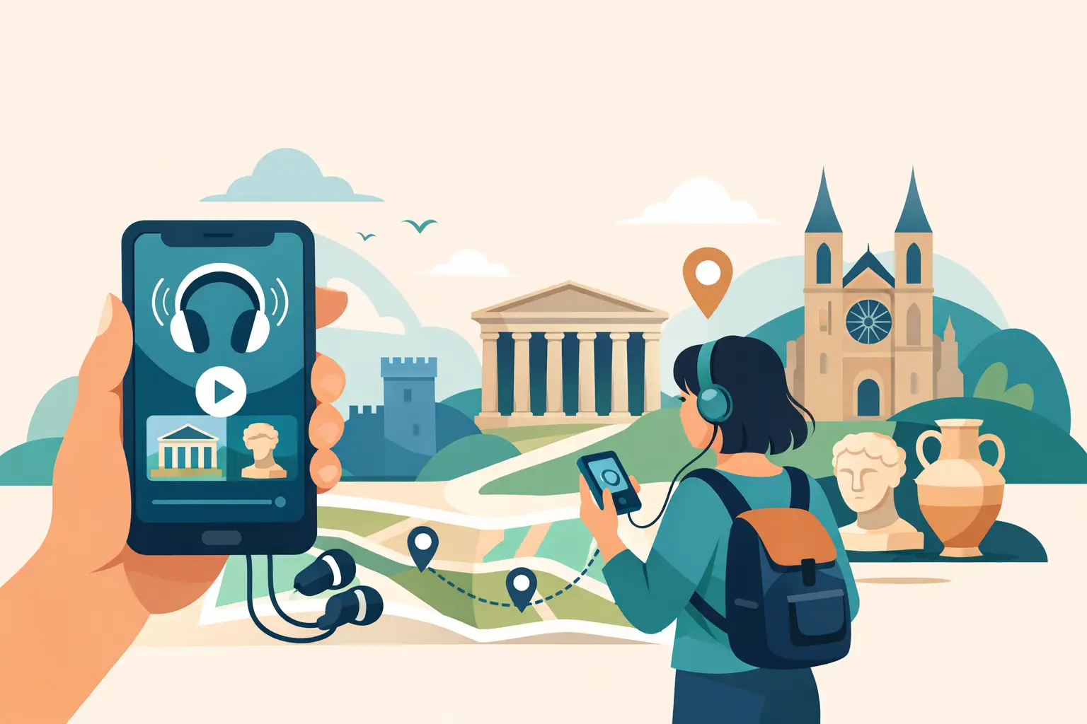 Illustration associée au sujet « application audioguide patrimoine bien choisir »