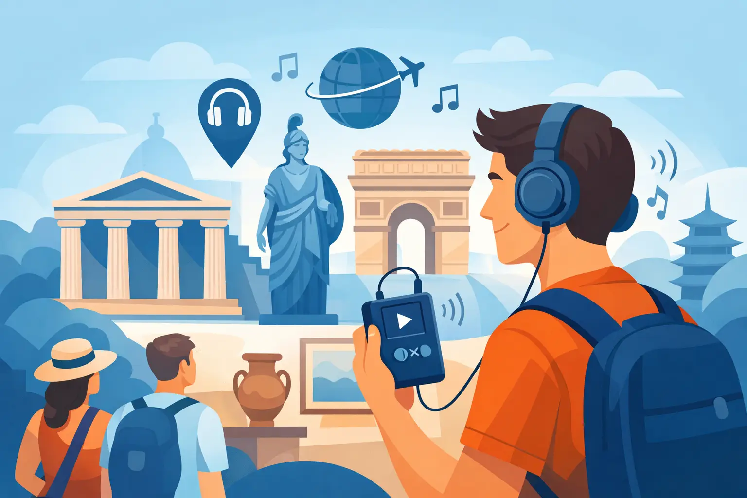 Illustration associée au sujet « audioguide tourisme culturel »