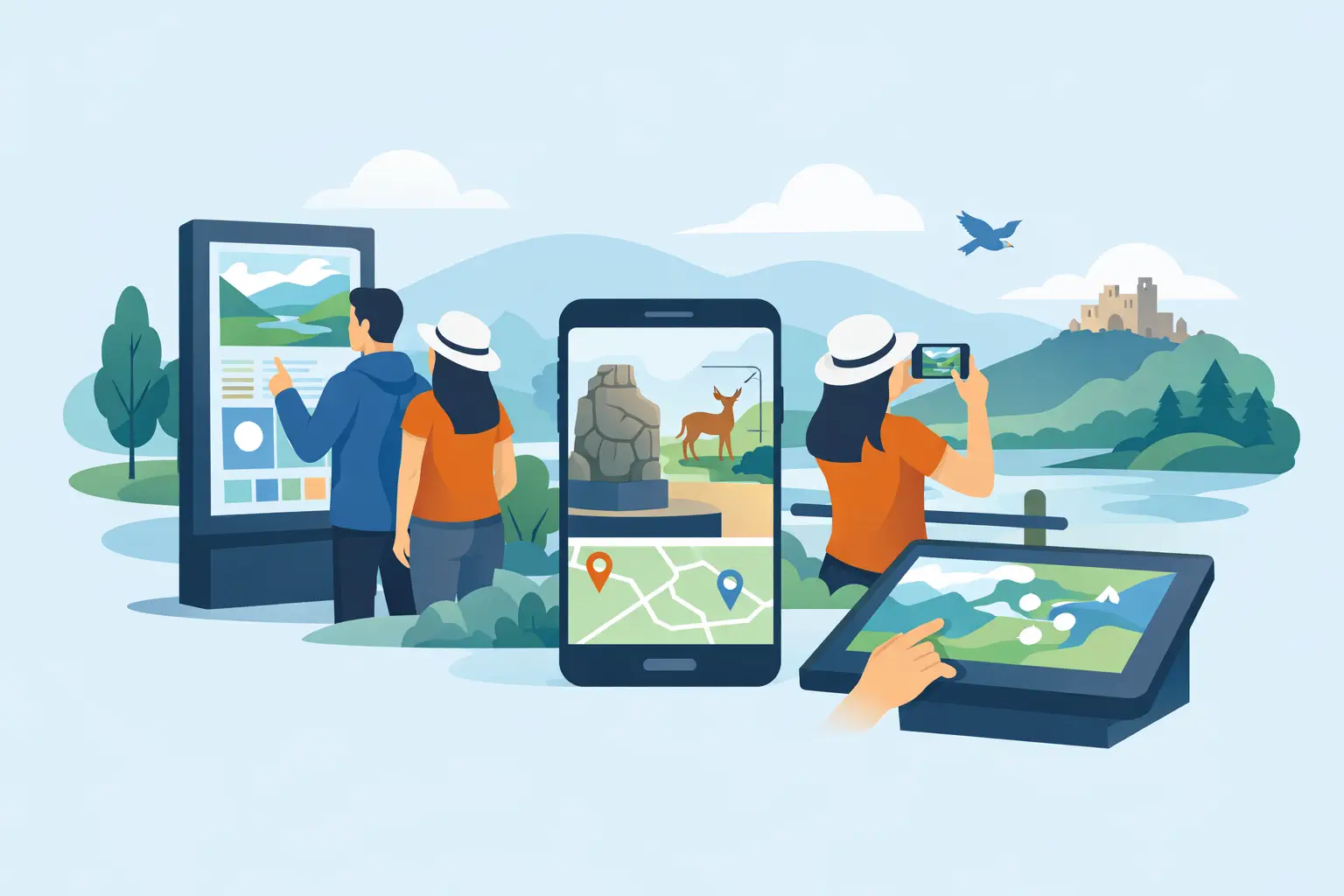 Illustrazione relativa all’argomento “Viaggio di interpretazione digitale migliore trasmissione”