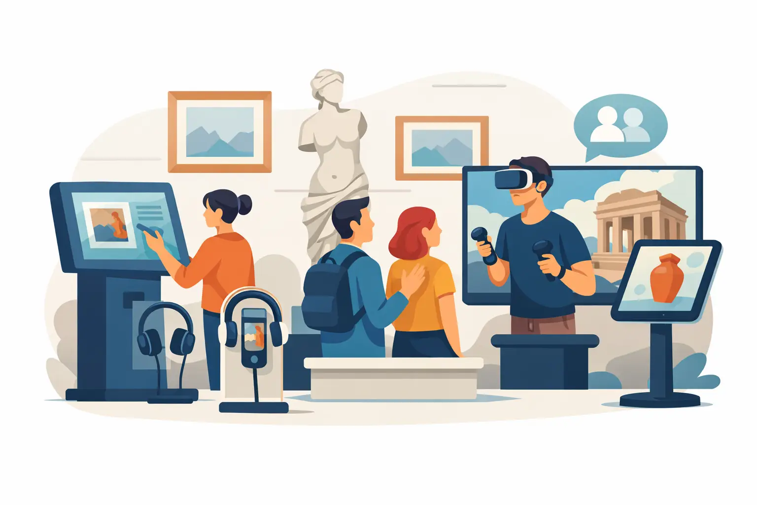 Illustration associated with the subject “museum mediation equipment what to choose”