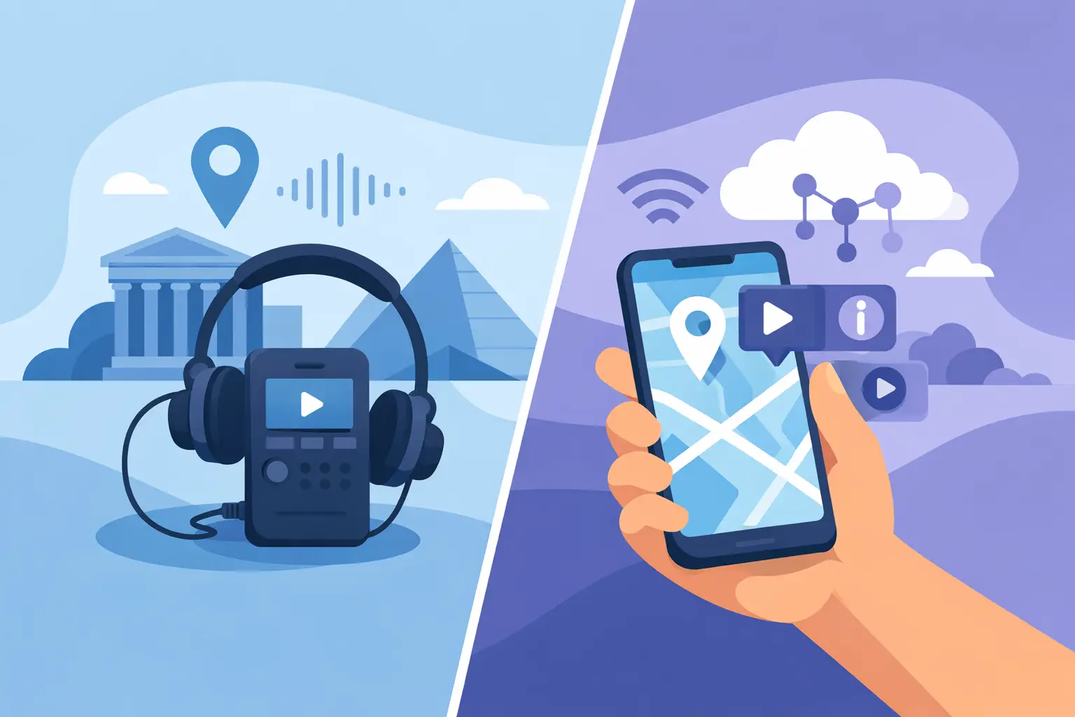 Illustration associée au sujet « location audioguides solution saas que choisir »