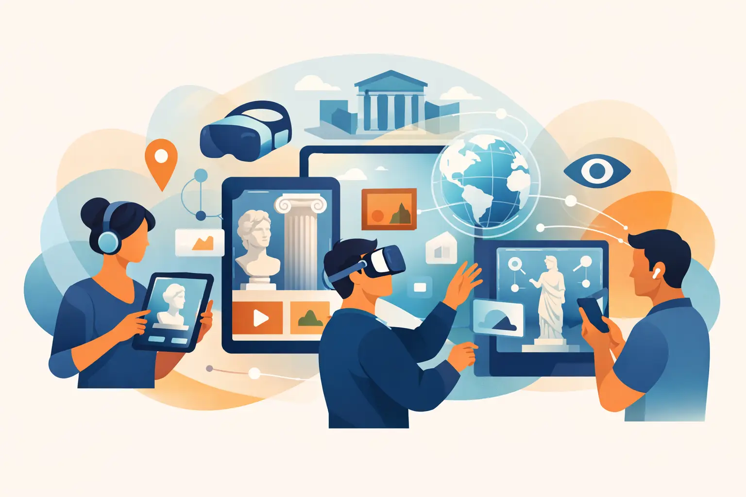 Illustration associée au sujet « tendances médiation culturelle numérique 2026 »