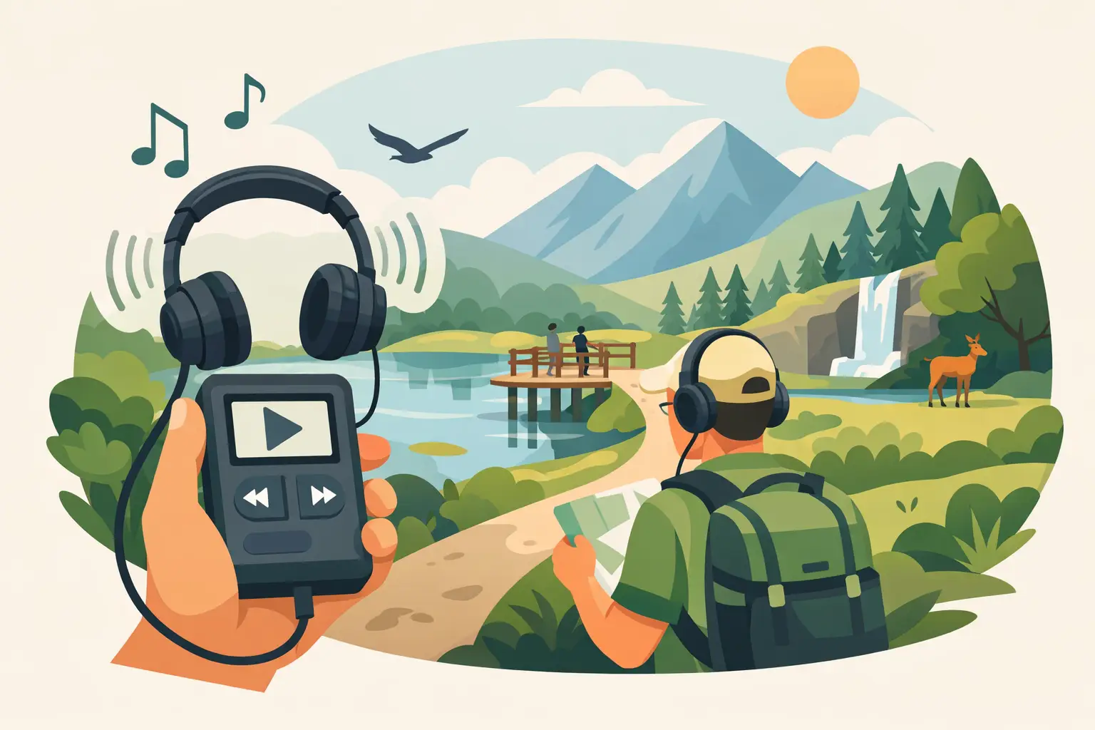 Illustrazione associata all’argomento “audioguida del parco naturale ben progettata”