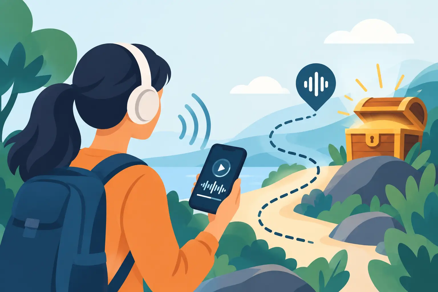 Illustration associée au sujet « créer chasse trésor audio efficace »