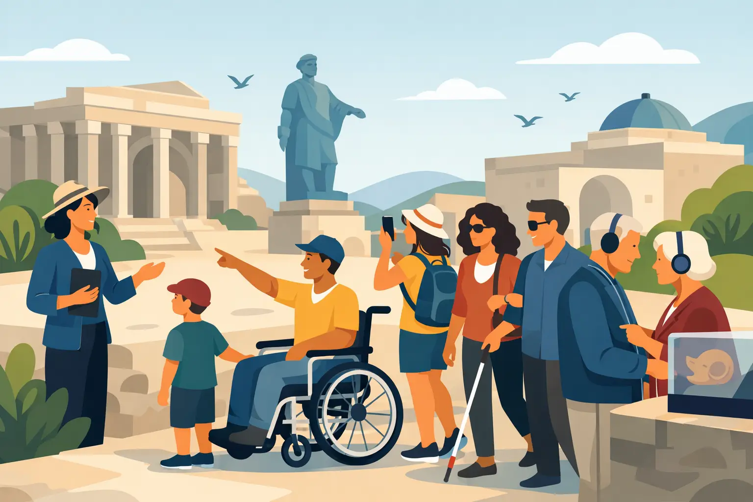 Illustration associée au sujet « rendre visite patrimoniale inclusive »