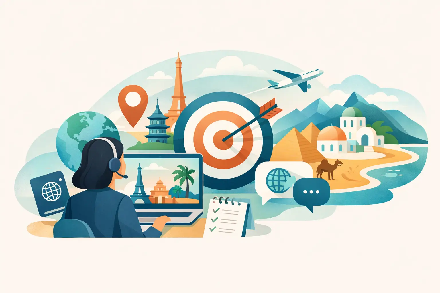 Illustration associée au sujet « traduction contenu touristique viser juste »