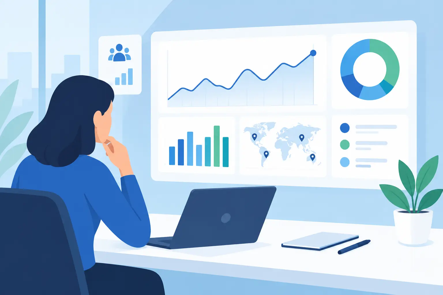Illustration associated with the topic “analyze visitor statistics method”