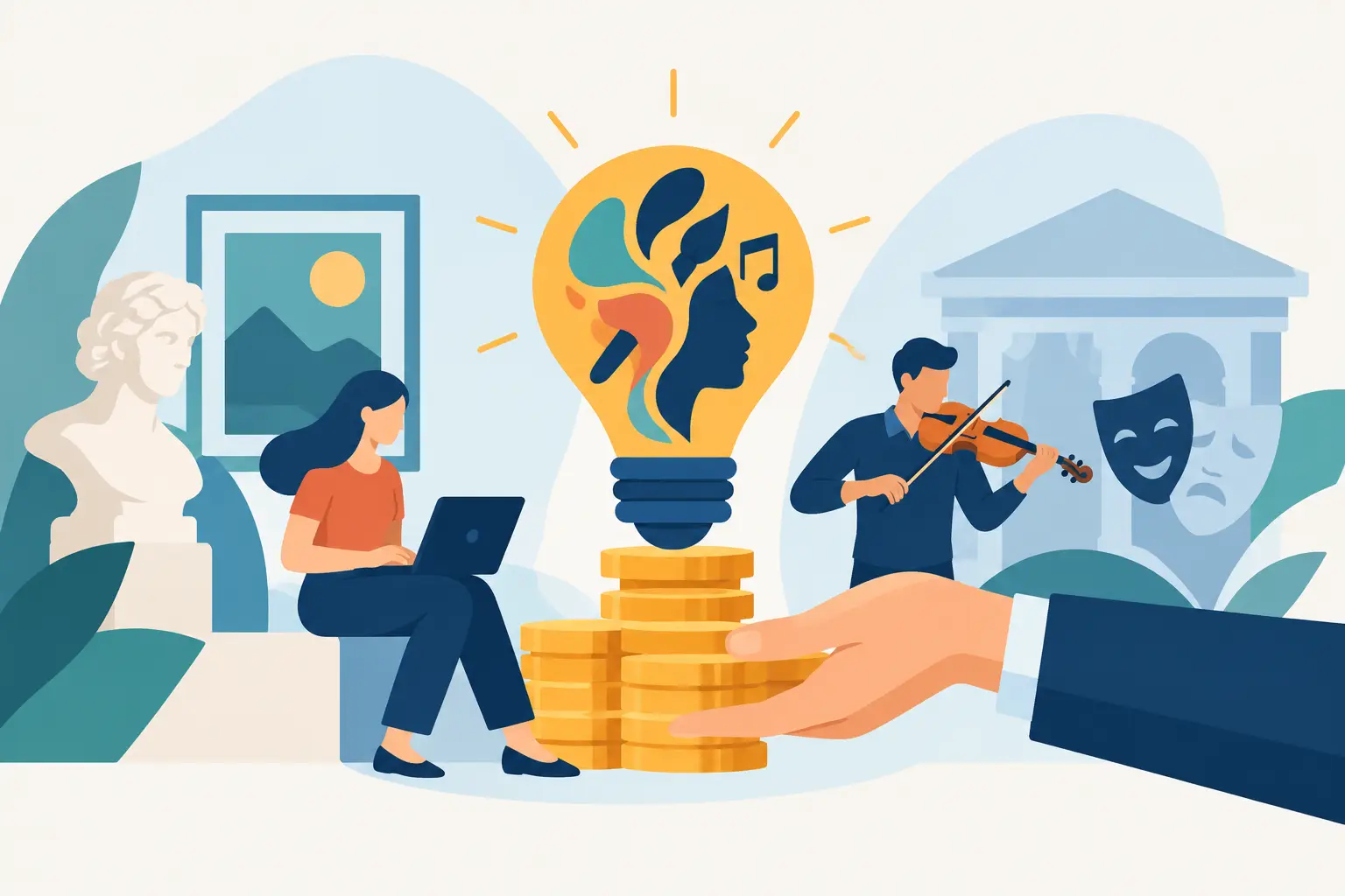 Illustration associée au sujet « guide financement innovation culturelle »