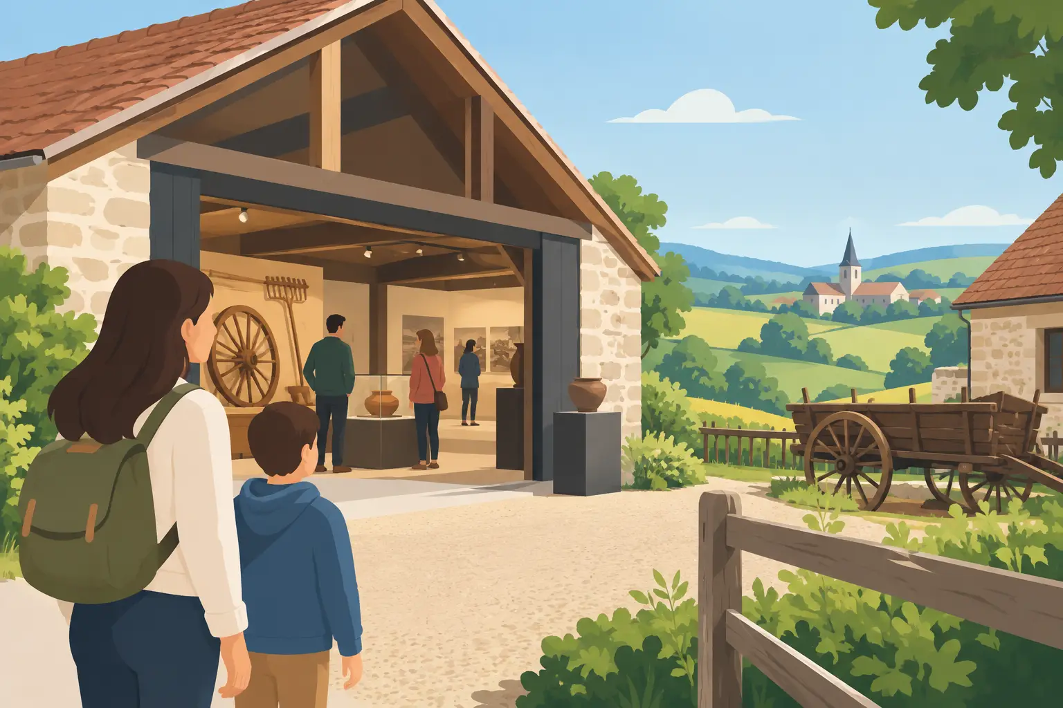 Illustrazione relativa al tema “I musei rurali ampliano l’esperienza di visita”