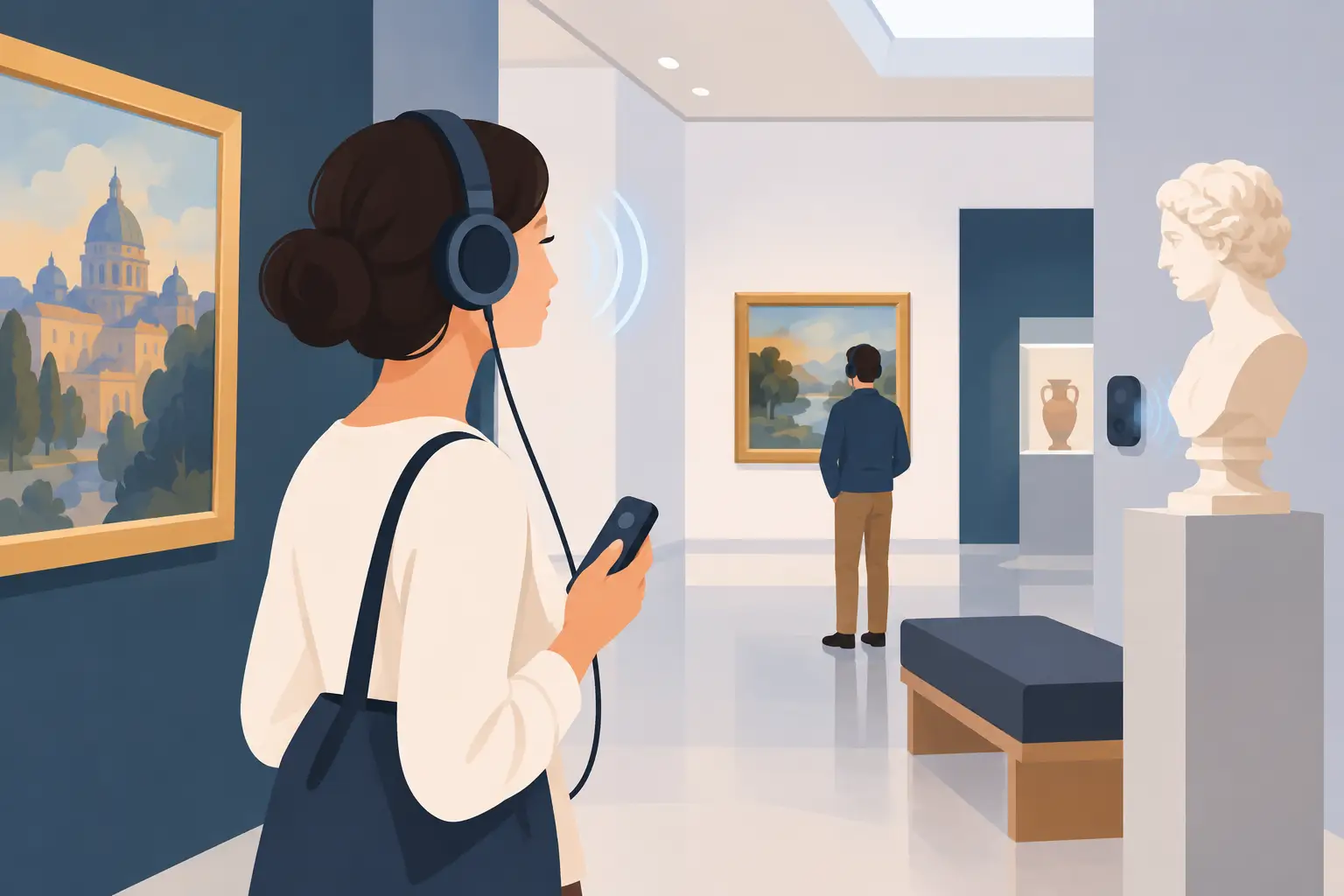Illustration zur Auswahl einer Audiolösung für Museen