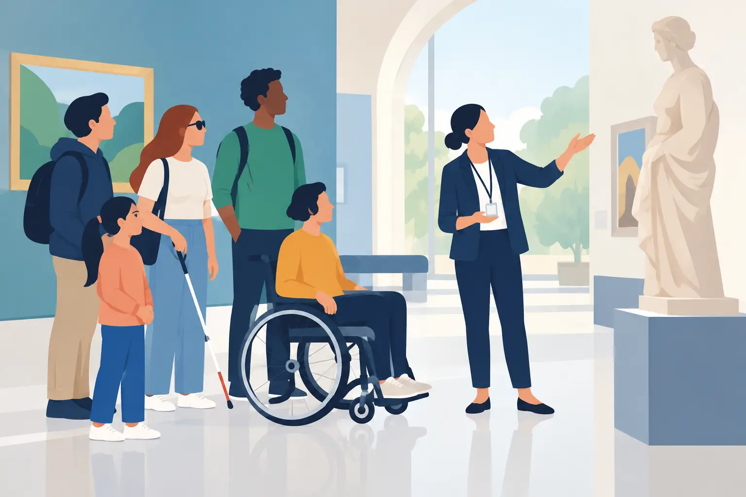 Illustratie behorend bij het onderwerp “ontwerp inclusief bezoek”