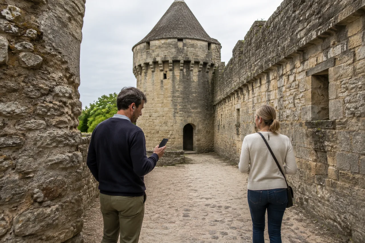 Château et site patrimonial avec audioguide numérique